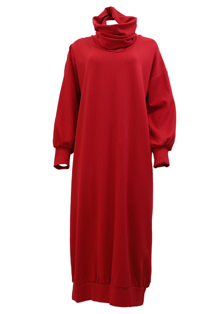 KnitZeroDressRed